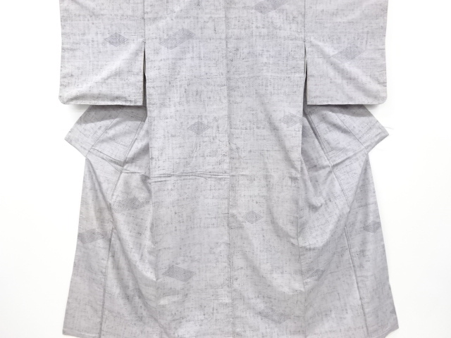 JAPANESE KIMONO / ANTIQUE KIMONO / SILK / FUSHI TSUMUGI / RHOMBUS
